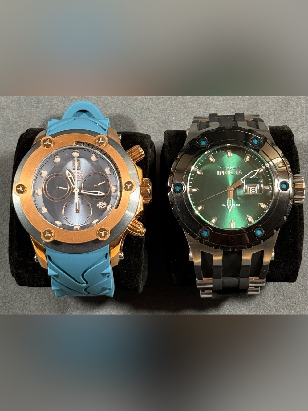 Invicta Lot of 2 Diver Men’s Quartz Watches Need Batteries